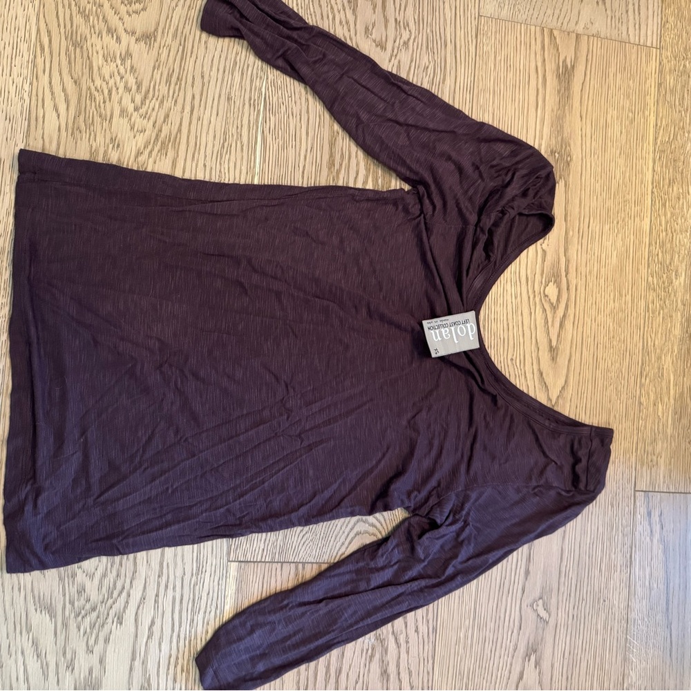 Dolan Deep Brown Long Sleeve Top